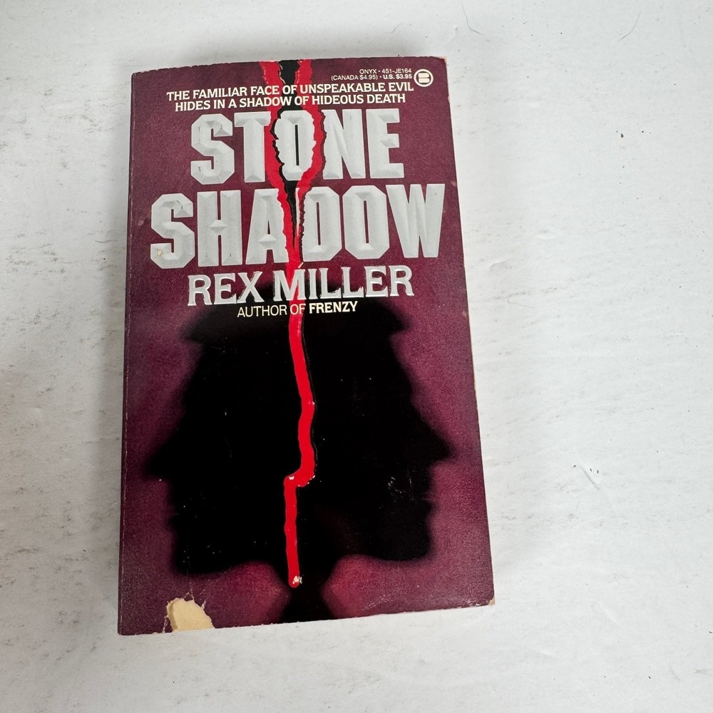 Stone‎ Shadow Rex Miller 1989 First Printing Horror Thriller Jack Eichord Onyx